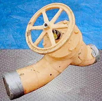 6" Ammonia Valve, Handle diameter: 12" Inlets/outlets: (2) 6" diameter Ports - Image 4