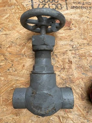 1" Vilter Ammonia Hand Expansion Shut-Off Valve, 4-Bolt (Square Flanges) - Image 7