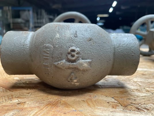 1" Vilter Ammonia Hand Expansion Shut-Off Valve, 4-Bolt (Square Flanges) - Image 9