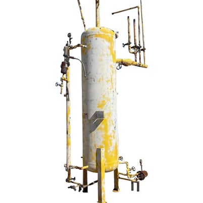 635 gallon RVS Vertical Ammonia Receiver, 36" x 120" - Image 1