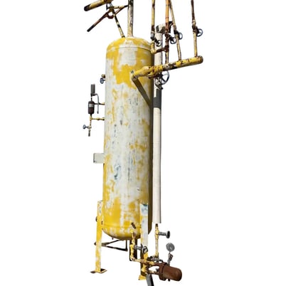 635 gallon RVS Vertical Ammonia Receiver, 36" x 120" - Image 2