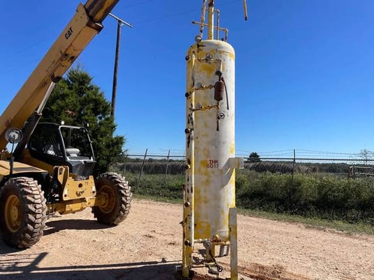 635 gallon RVS Vertical Ammonia Receiver, 36" x 120" - Image 5