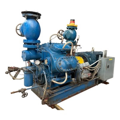 150 HP Vilter #458, 8-Cylinder Reciprocating Compressor Package, 230/460 V., Direct Drive Driven - Image 2