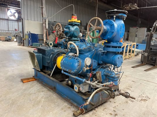 150 HP Vilter #458, 8-Cylinder Reciprocating Compressor Package, 230/460 V., Direct Drive Driven - Image 6