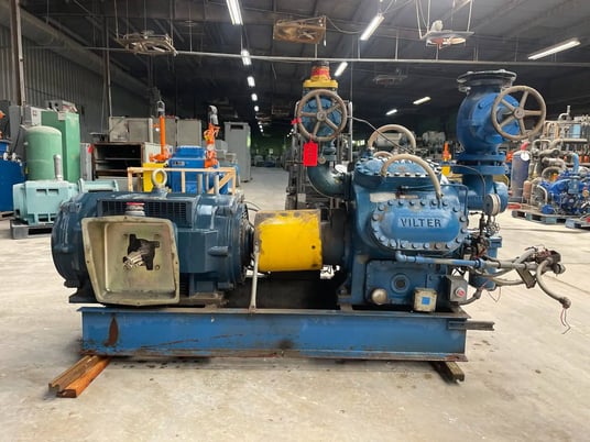 150 HP Vilter #458, 8-Cylinder Reciprocating Compressor Package, 230/460 V., Direct Drive Driven - Image 7