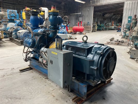 150 HP Vilter #458, 8-Cylinder Reciprocating Compressor Package, 230/460 V., Direct Drive Driven - Image 10