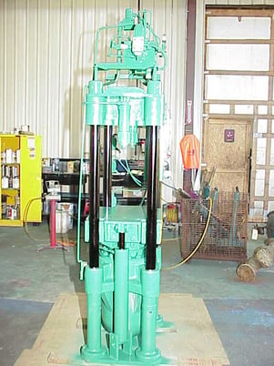117 Ton, 20" x 20", upact 4-post, 16" stroke, 24.5" daylight, 10" ram, 39" work height, 100" tall, #697 - Image 2
