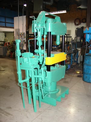 80 Ton, HPM, 20" x 20", upact 4-post, 16" stroke, 15" daylight, 44" work height, some valves, #250 - Image 2