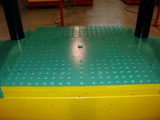 80 Ton, HPM, 20" x 20", upact 4-post, 16" stroke, 15" daylight, 44" work height, some valves, #250 - Image 3