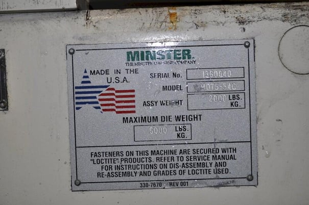 5000 lb. Minster #MDT5-54C, die lift cart, 84" L x 23" W, 43" passline, roller bearing top - Image 3