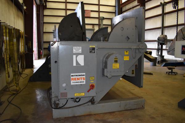 50000 lb. Koike Aronson #HD500FV, positioner w/ chuck, 84" x84" tbl., variable speed rotation, dual gear - Image 4
