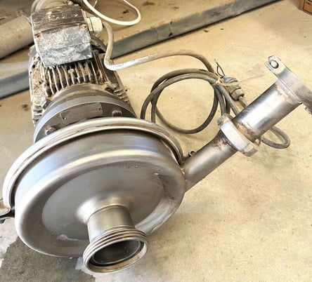 Alfa Laval #SOLIDC2165SSSEP15KW60HZ, sanitary horizontal centrifugal pump, 2" x 3", 2 HP, 460 V., 1720 RPM - Image 1
