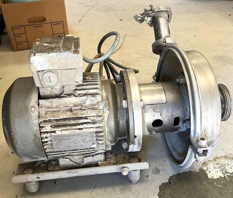 Alfa Laval #SOLIDC2165SSSEP15KW60HZ, sanitary horizontal centrifugal pump, 2" x 3", 2 HP, 460 V., 1720 RPM - Image 2