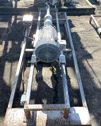 10 HP Stainless Steel Tote/Drum Mixer, 230/460 V., 1160 RPM, pneumatic stand - Image 4