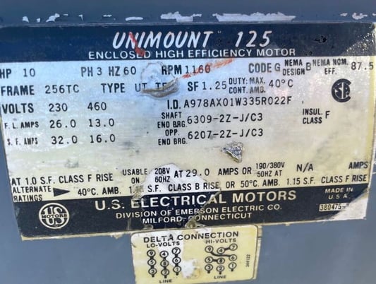 10 HP Stainless Steel Tote/Drum Mixer, 230/460 V., 1160 RPM, pneumatic stand - Image 5