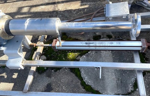 10 HP Stainless Steel Tote/Drum Mixer, 230/460 V., 1160 RPM, pneumatic stand - Image 6