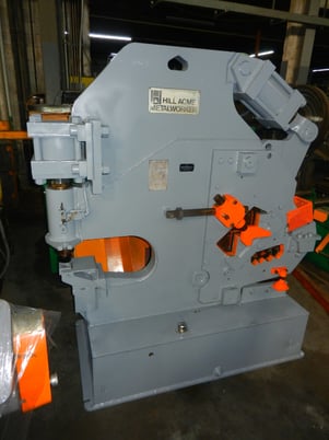 6" x 6" x 1/2" Hill-Acme #6, hydraulically operated ironworker, 95 ton, 15 HP - Image 1