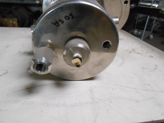 4" diameter x 10" Alsop Engineering, Stainless Steel Filter Housing, straight side, 1/4" pipe fittings - Image 2