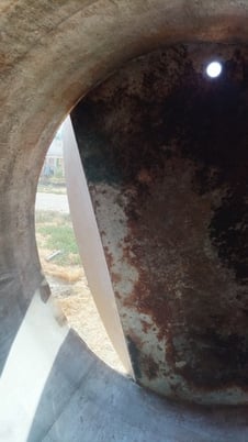 2250 gallon Stainless Steel Tank, Agitated, Cone Bottom, 7' 6" diameter x 8' straight side, 2 HP - Image 5