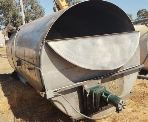 4500 gallon Stainless Steel Vertical Tank, Agitated, 7' 6" diameter x 14' straight side, 2 HP, 208-230/460 - Image 3