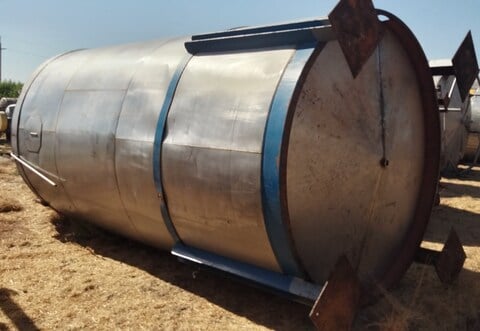 4500 gallon Stainless Steel Vertical Tank, Agitated, 7' 6" diameter x 14' straight side, 2 HP, 208-230/460 - Image 6