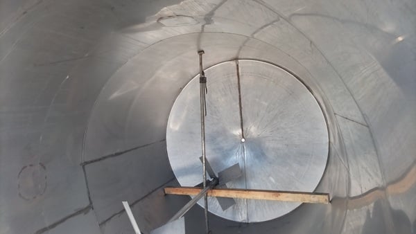 4500 gallon Stainless Steel Vertical Tank, Agitated, 7' 6" diameter x 14' straight side, 2 HP, 208-230/460 - Image 8