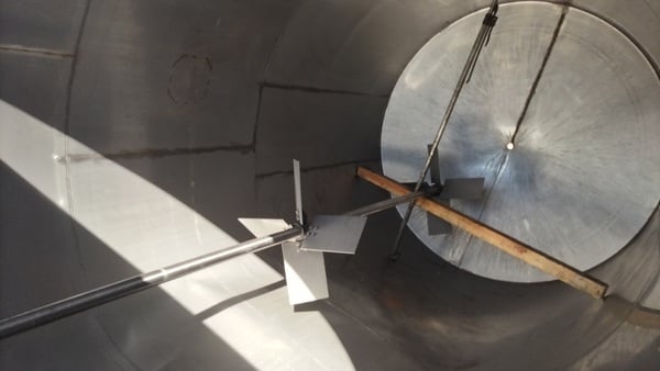 4500 gallon Stainless Steel Vertical Tank, Agitated, 7' 6" diameter x 14' straight side, 2 HP, 208-230/460 - Image 9