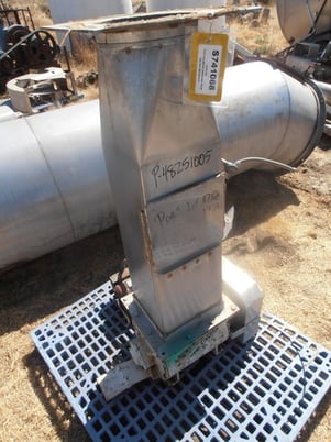 10" Semco #CV-04B, Rotary Airlock Valve, Carbon Steel, 48" H x 9" diameter feed chute, 1/2 HP, 230/460V, 1700 - Image 1