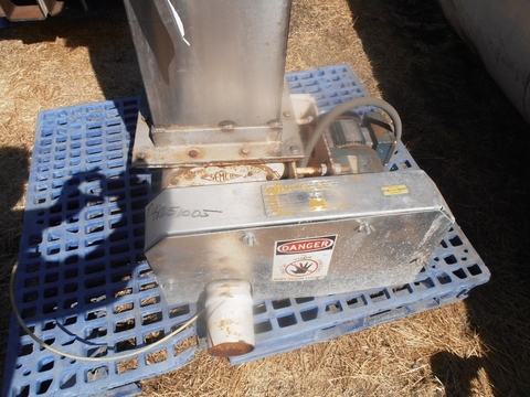 10" Semco #CV-04B, Rotary Airlock Valve, Carbon Steel, 48" H x 9" diameter feed chute, 1/2 HP, 230/460V, 1700 - Image 2