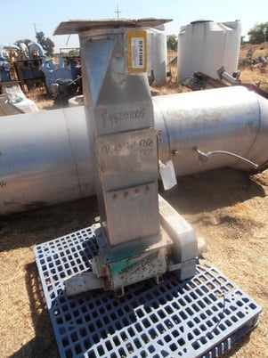 10" Semco #CV-04B, Rotary Airlock Valve, Carbon Steel, 48" H x 9" diameter feed chute, 1/2 HP, 230/460V, 1700 - Image 3