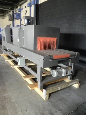 Arpac #105-28, Shrink Bundler/Tunnel system, 25" wide x 11" tall seal bar, 27" width film, 14" tall x 28" - Image 4