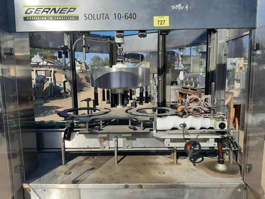 Gernep #Soluta-10-64, Pressure Sensitive Labeler, 10-Head, 185-200 BPM, 11.5" diameter Label rolls, 6" label - Image 4