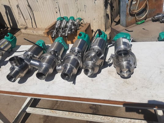 2.5" Tri-Clover #761TR 10W-29S-21/2-316L-12-1, Air-Actuated Control Valve, Stainless Steel - Image 4