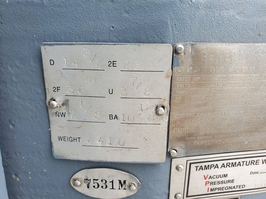 600 HP 1200 RPM General Electric, Frame 8210S, ODP, electrically OK, rebuilt, 4160 Volts - Image 10