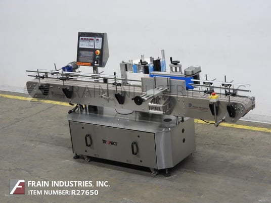 Tronics #S3S, inline, Stainless Steel, pressure sensitive, wrap labeler, rated up to 1200 inches of label per - Image 5