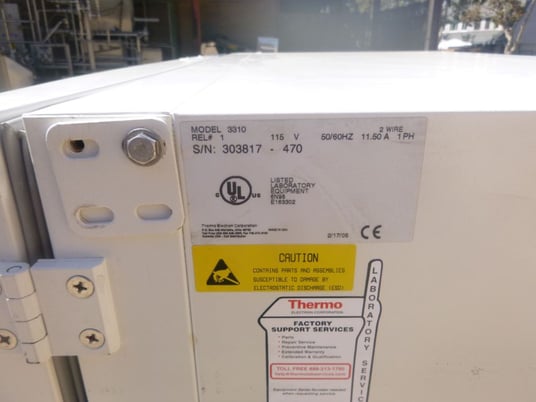 Thermo Scientific #3310, CO2 Incubator, 11.4 cu.ft. capacity, 20.6" x 28.8" x 32.8" interior, 5-50 deg. C - Image 10