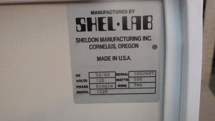 VWR #1520, Benchtop Incubator, 15" x 15" x 15" deep Chamber, 5000 watts, 120 V - Image 5