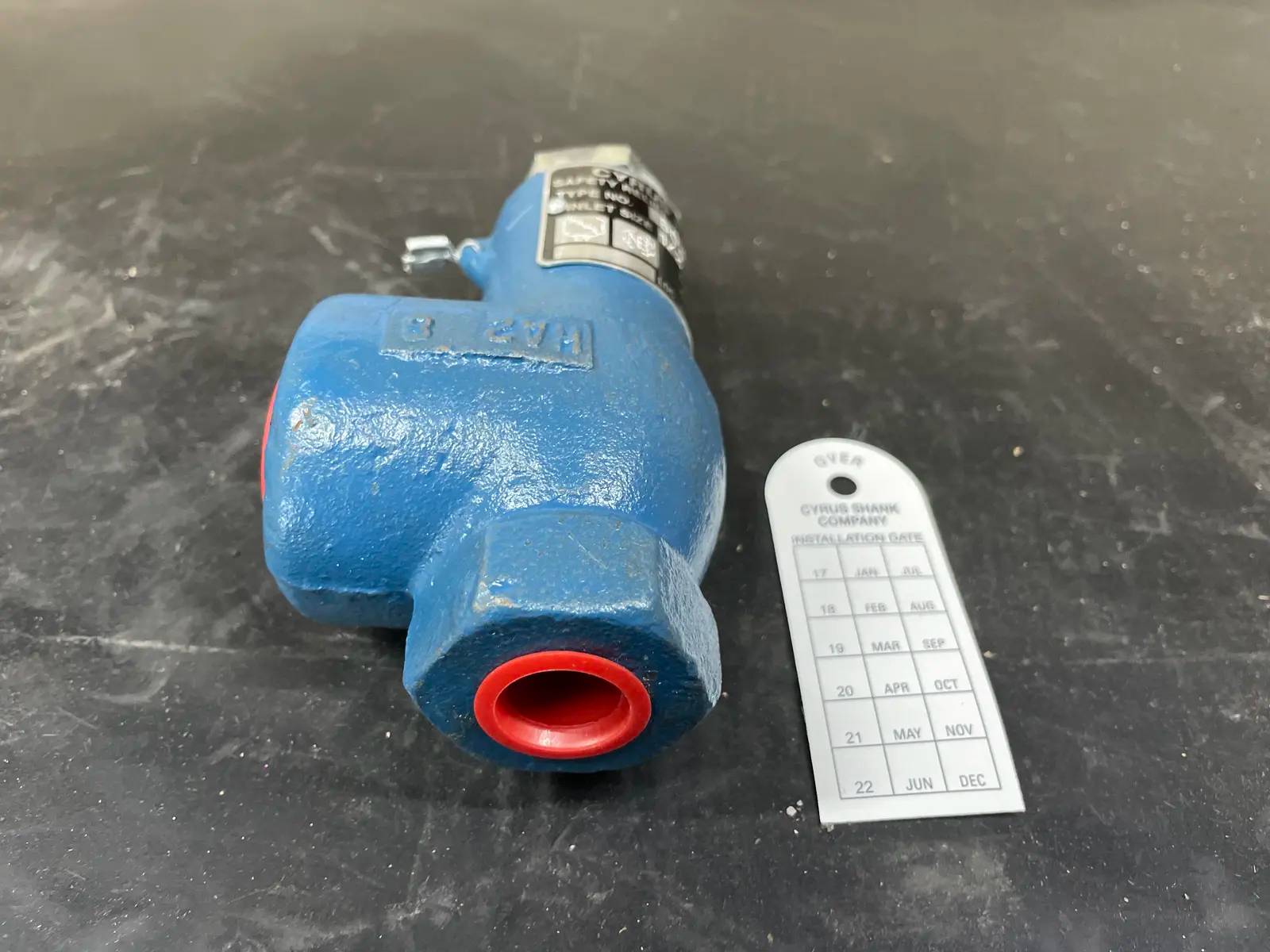Valvola Di Sicurezza Pressione CYRUS SHANK 850-D Taratura 275 PSI 1' MNPT - Surplus Nuovo Senza Scatola