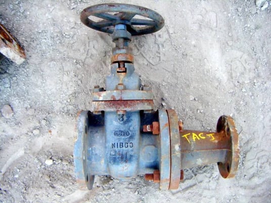 3" Gate Valve with 3" to 2" Reducer, Nibco - Image 3