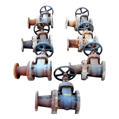 4" Nibco, body gate valve with 3" reducer - Image 1