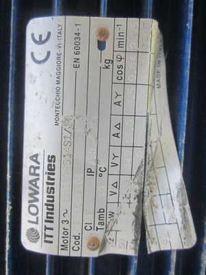 4490 GPM, Lowara #SV804F496T, Stainless Steel vertical multi-stage pump, 5.36 HP, 1-1/2" inlet, 1-1/2" outlet - Image 3