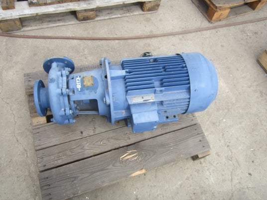 220 GPM, Ritz #50-200.1NF, cast iron centrifugal pump, 18 KW, 3" inlet, 2.5" outlet (2 available) - Image 4