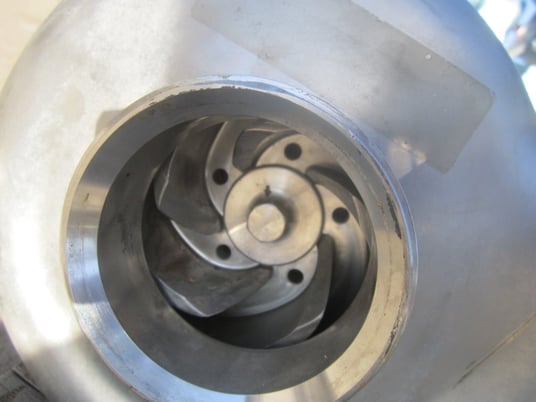 400 GPM, Fristam #FPX1742, Stainless Steel centrifugal pump, 20 HP, 2-1/2" inlet, 2" outlet - Image 3