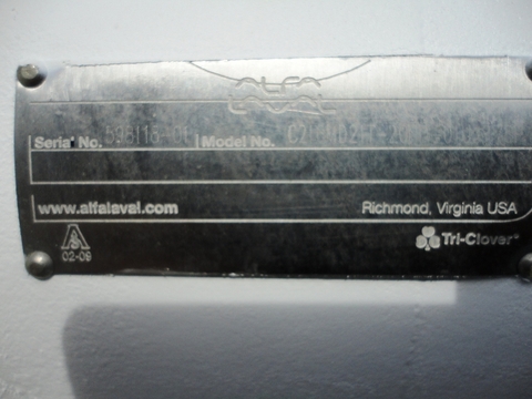 160 GPM, Alfa-Laval #C216MD21T, 316 Stainless Steel centrufugal pump, 2" tri-clamp inlet, 7.5 HP - Image 6