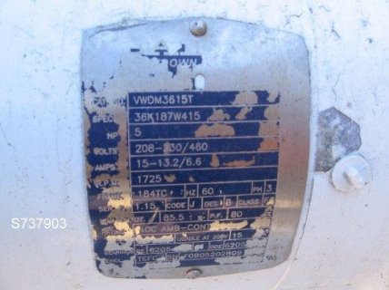260 GPM, Apv Crepaco #R6, Stainless Steel positive displacement pump, 5 HP, 3.5" inlet, 9" outlet - Image 6