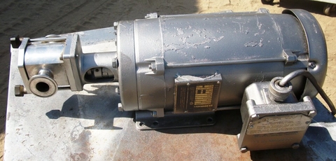 IBEX #030, Ibex Steel positive displacement pump, lobe type, 1/2 HP, 1" inlet/outlet - Image 1