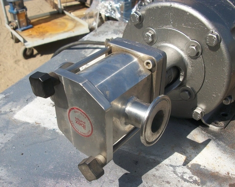 IBEX #030, Ibex Steel positive displacement pump, lobe type, 1/2 HP, 1" inlet/outlet - Image 2
