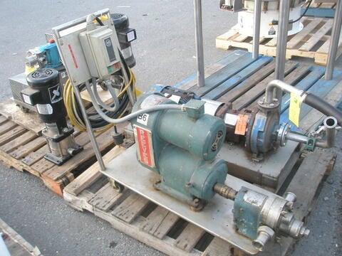 Waukesha #010, Waukesha Steel positive displacement pump, 1 HP, 1.5" inlet/outlet - Image 1