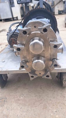 36 GPM @ 200 psi, Waukesha #030, 316 Stainless Steel positive displacement pump, 1 HP, 1.5" inlet/outlet - Image 3