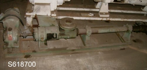 2" inlet x 1.5" outlet, Moyno #9P2 type CSF/AAA, Carbon steel progressive cavity pump, 3/4 HP - Image 1